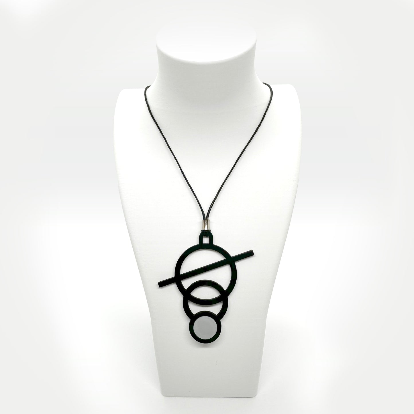 Clock Necklace - Black & White