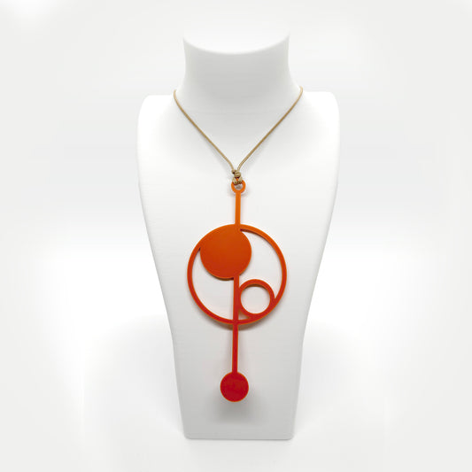 Pendulum Necklace Bold - White