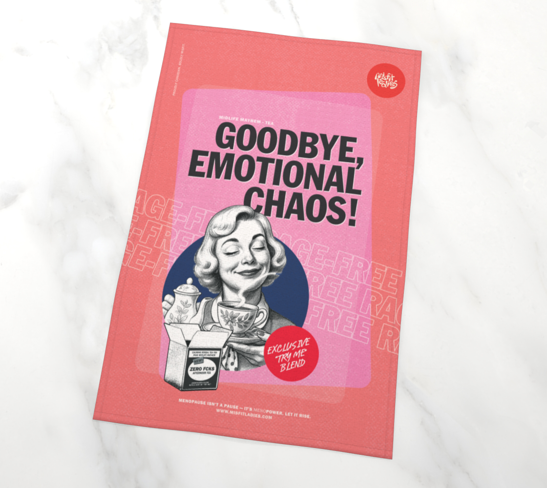 ZeroFcks (Emotional Chaos) - Tea Towel
