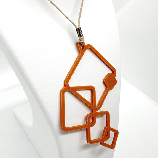 Waterfall Necklace - orange