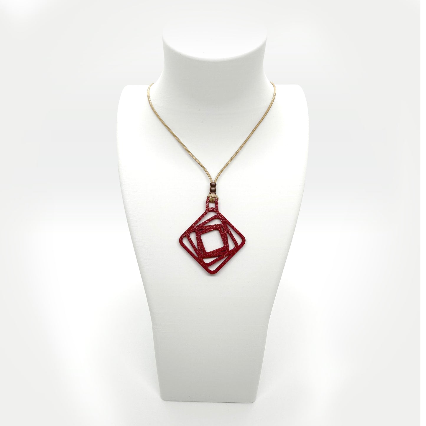 Expansion Necklace - Deep Red
