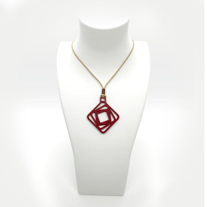 Expansion Necklace - Deep Red