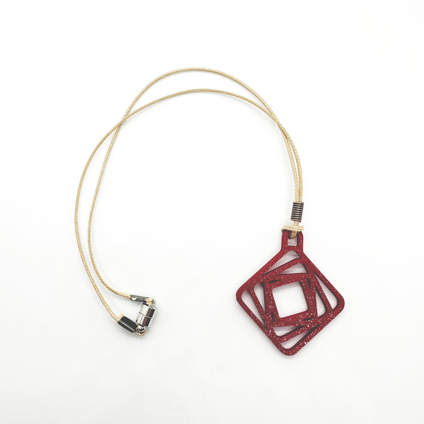 Expansion Necklace - Deep Red