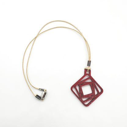 Expansion Necklace - Deep Red