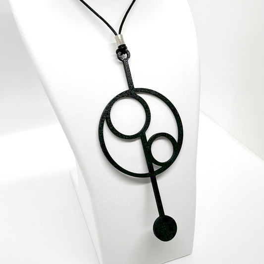 Pendulum Necklace Wire - Black